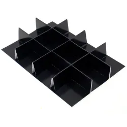 12 Choc Criss Cross Dividers; Black